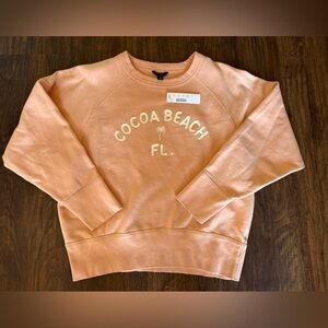 J. Crew Peach Cocoa Beach Sweatshirt - Size S